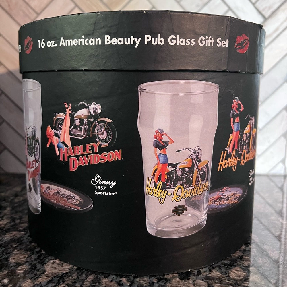 Harley-DavidsonAmerican Beauty Pub Glass Gift Set